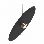 Czarno złota lampa wisząca