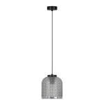 Lampa wisząca z grafitowym szklanym kloszem 91x18x18