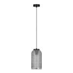 Lampa wisząca z grafitowym szklanym kloszem 97x14x14