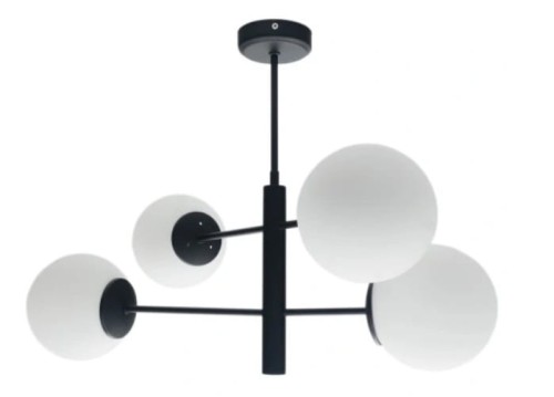 LAMPA SUFITOWA DO KUCHNI SALONU POKOJU BIAŁE KULE PLAFON LED WISZĄCA.jpg