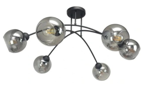 lampa żyrandol czarna loft do pokoju salonu.jpg
