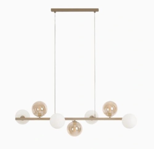 beżowa lampa nad stół stolik do pokoju salonu.jpg