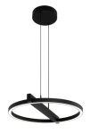 Lampa sufitowa wisząca LED czarna fi44