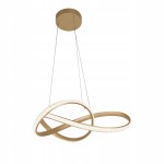 Lampa sufitowa wisząca LED złota 50 cm