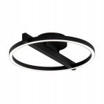 Lampa sufitowa plafon LED czarny fi44`