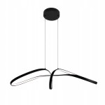 Lampa sufitowa wisząca LED czarna 80 cm Unique Number 1