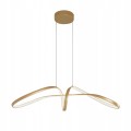 Lampa wisząca żyrandol złoty elegancki LED 3000 6000K CCT lemidio. Lampa sufitowa Unique Number 1 kolor złoty.
