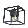 Lampa wisząca sufitowa led loft e27 nad stół barek bufet do kuchni pokoju szerokość produktu 22 cm lemidio pl