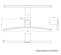 Wymiar kinkiet LED LDK600NW-41 Mystery LED lamp seria 41