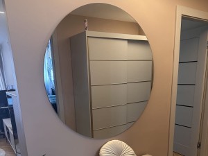 Lustro okrągłe fi110 cm szlifowane bez ramy