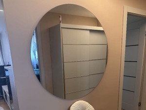 Lustro okrągłe fi100 cm szlifowane bez ramy