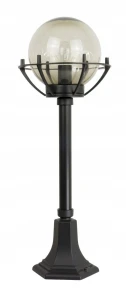 Lampa stojąca ogrodowa 72 cm IP44 KULA dymiona Słupek oświetleniowy zewnętrzny