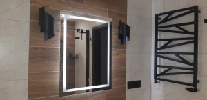 Lustro prostokątne LED 50x70 cm włącznik dotykowy pionowe lub poziome + wtyczka do kontaktu