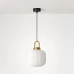 Lampa wisząca LD7893 kolor czarny, biały, patyna