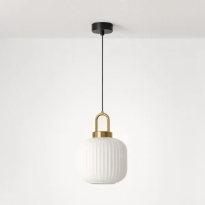 Lampa wisząca LD7893 kolor czarny, biały, patyna