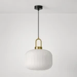 Lampa wisząca LD7891 kolor czarny, biały, patyna