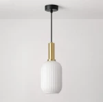 Lampa wisząca LD7881 kolor czarny, biały, patyna