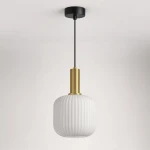 Lampa wisząca LD7873 kolor czarny, biały, patyna