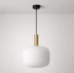 Lampa wisząca LD7871 kolor czarny, biały, patyna