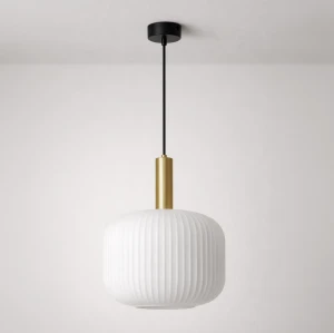 Lampa wisząca LD7871 kolor czarny, biały, patyna
