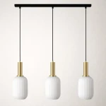 Lampa wisząca LD7883 kolor czarny, patyna, biały