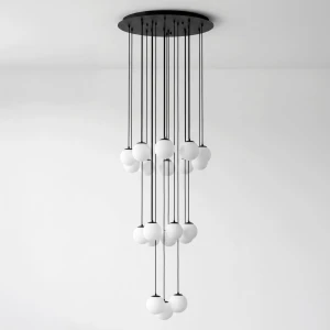 Lampa wisząca LD31 kolor czarny, biały