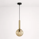 Lampa wisząca LD78911 kolor czarny, bursztynowy, patyna
