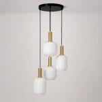 Lampa wisząca LD78731 kolor czarny, patyna, biały