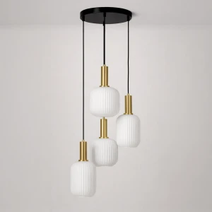 Lampa wisząca LD78731 kolor czarny, patyna, biały