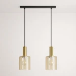 Lampa wisząca LD78791 kolor czarny, patyna, bursztynowy