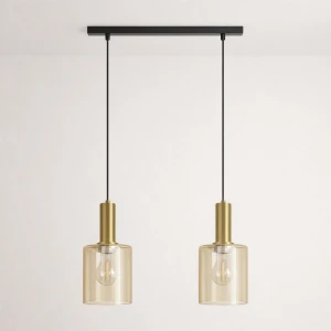 Lampa wisząca LD78791 kolor czarny, patyna, bursztynowy