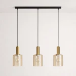 Lampa wisząca LD78772 kolor czarny, patyna, bursztynowy