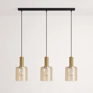 Lampa wisząca LD78772 kolor czarny, patyna, bursztynowy