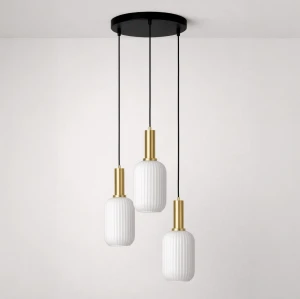 Lampa wisząca LD78831 kolor czarny, patyna, biały