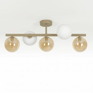 Lampa sufitowa LD78781 kolor biały, bursztynowy