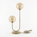 Lampka stołowa / nocna LD79971 kolor beż, bursztynowy