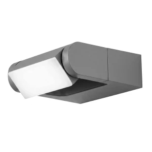 Kinkiet LED IP54 zewnętrzny ciemnoszary lampa nad garaż drzwi (1)