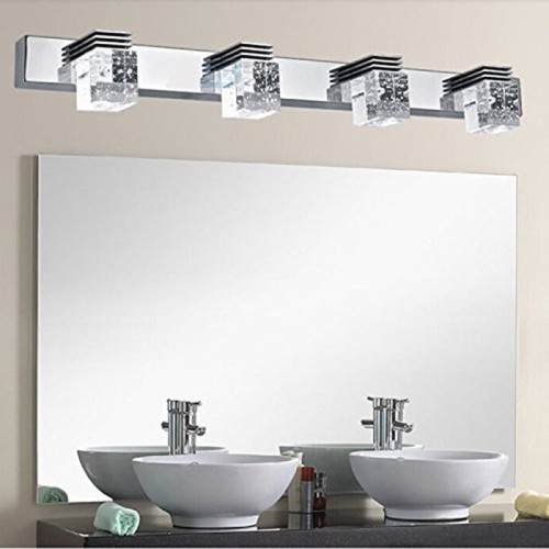 Kinkiet LED 62 cm Barwa zimna bąbelki nad lustro Lampa łazienkowa LDK24CW-620-11. Styl glamour. Oświetlenie do Twojej łazienki.