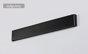 Kinkiet LED czarny Lampa 52 cm Barwa ciepła LDK70WW-510-13-B