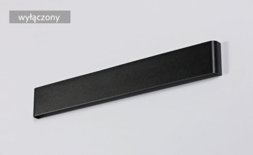 Kinkiet LED lampa do sypialni salonu na schody LDK70WW-510-13-B kolor czarny 52 cm