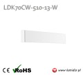 Kinkiet LED LDK70CW-510-13-W