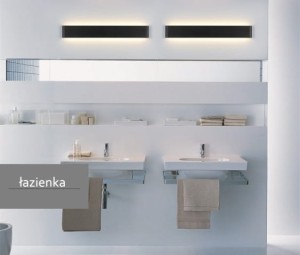 Kinkiet LED czarny Lampa 72 cm Barwa ciepła