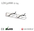 Kinkiet lampa LED nad lustro / łazienkowy / oświetlenie naścienne do łazienki / barwa światła biała neutralna / naturalna / dzienna 4000K / 
LDK32NW-2-14