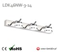 Kinkiet lampa LED nad lustro / łazienkowy / oświetlenie naścienne do łazienki / barwa światła biała neutralna / naturalna / dzienna 4000K / 
LDK46NW-3-14