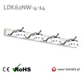 Kinkiet lampa LED nad lustro / łazienkowy / oświetlenie naścienne do łazienki / barwa światła biała neutralna / naturalna / dzienna 4000K / LDK62NW-4-14