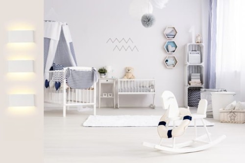 Kinkiet lampa LED do salonu, sypialni, korytarza biały / kinkiety / barwa biała ciepła LDK30WW-240-13-W