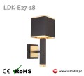 Lampa do sypialni / salonu / nad szafkę nocną, łóżko, lampka do domu, hotelu, pensjonatu / LDK-E27-18