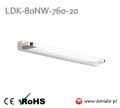 Kinkiet lampa LED nad lustro / łazienkowy / oświetlenie naścienne do łazienki / barwa światła biała neutralna / naturalna / dzienna 4000K / IP44 LDK80NW-760-20