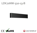 Kinkiet lampa LED do salonu / sypialni / korytarza / czarny / obudowa czarna / światło białe naturalne / oświetlenie kinkiety ścienne LDK70NW-510-13-B