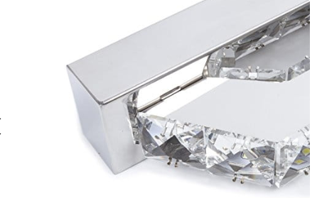 Oświetlenie do łazienki Kinkiet LED 100 cm Barwa neutralna 4000 K Lampa nad lustro kryształki LDK100NW-23